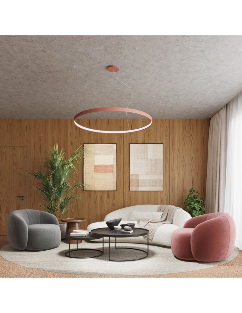 Thoro Żyrandol RIO 55 ochra czerwona LED 3000K TH.395