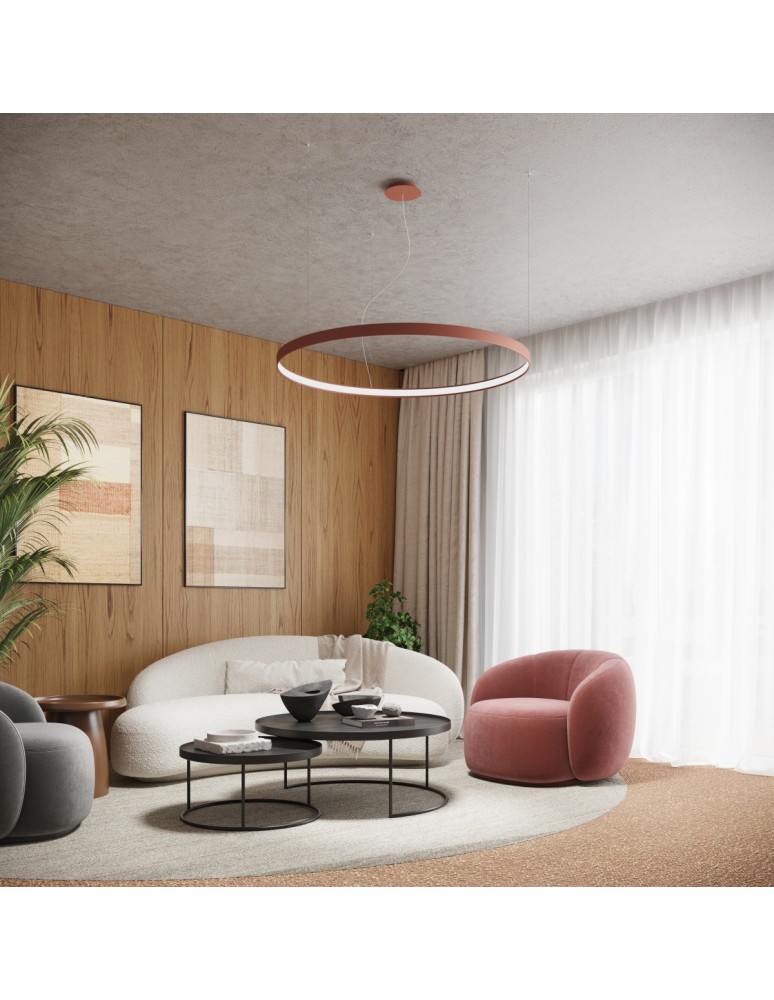 Thoro Żyrandol RIO 55 ochra czerwona LED 3000K TH.395
