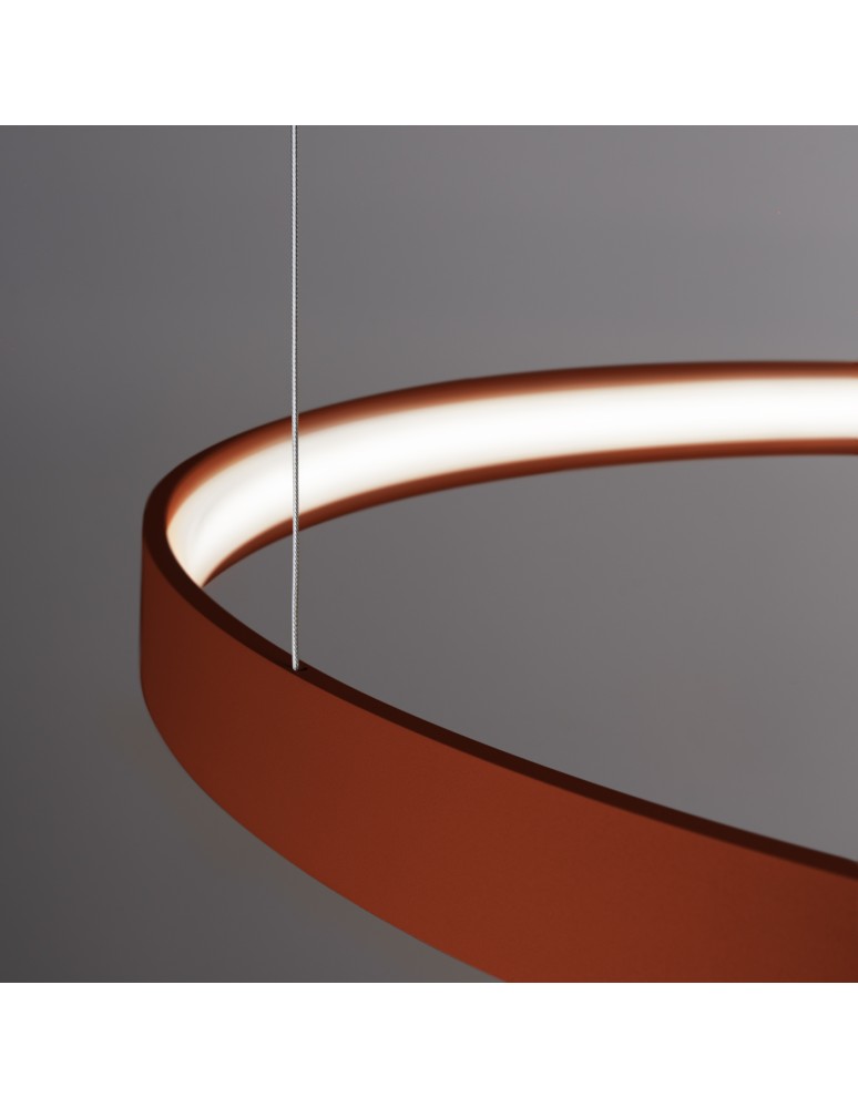 Thoro Żyrandol RIO 78 ochra czerwona LED 4000K TH.399 Thoro Żyrandol RIO 78 ochra czerwona LED 4000K TH.399