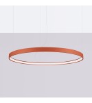 Lampy wiszące okręgi - Thoro Żyrandol RIO 110 ochra czerwona LED 4000K TH.400 - product 2