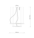 Thoro Żyrandol RIO 2 55/78 ochra czerwona LED 3000K TH.401 Thoro Żyrandol RIO 2 55/78 ochra czerwona LED 3000K TH.401