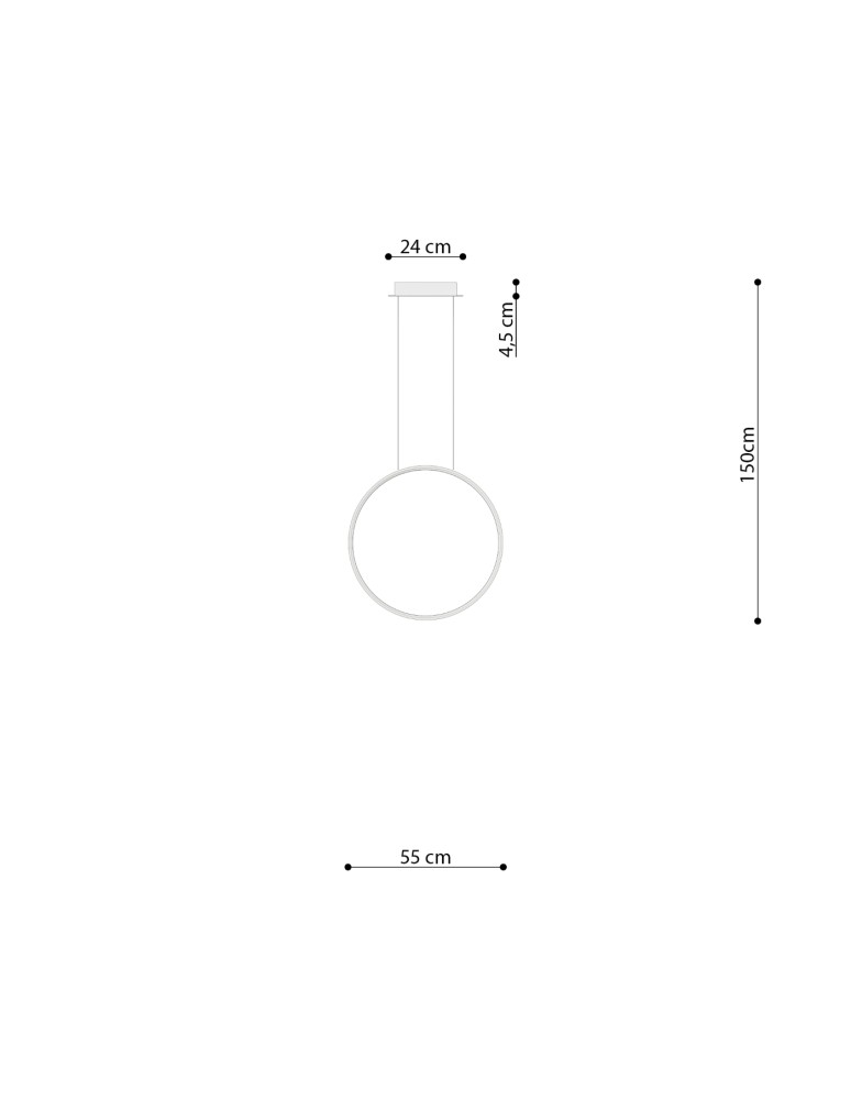 Thoro Lampa wisząca RIO 55 ochra czerwona LED 3000K TH.405 Thoro Lampa wisząca RIO 55 ochra czerwona LED 3000K TH.405