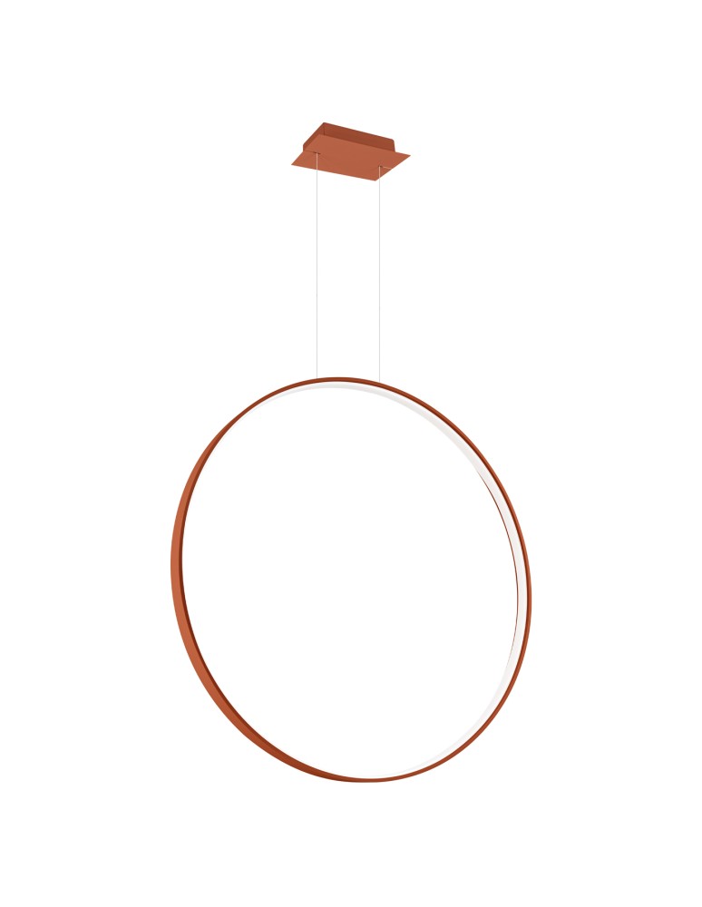 Thoro Lampa wisząca RIO 78 ochra czerwona LED 3000K TH.406