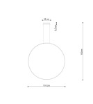 Thoro Lampa wisząca RIO 110 ochra czerwona LED 4000K TH.410 Thoro Lampa wisząca RIO 110 ochra czerwona LED 4000K TH.410