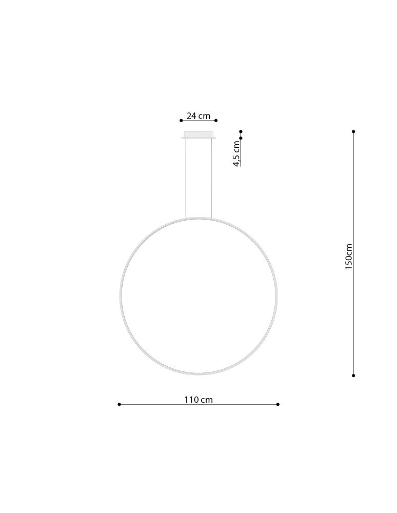 Thoro Lampa wisząca RIO 110 ochra czerwona LED 4000K TH.410 Thoro Lampa wisząca RIO 110 ochra czerwona LED 4000K TH.410