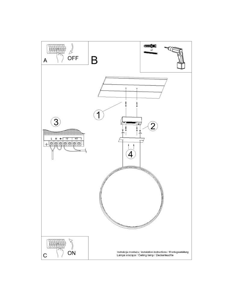 Thoro Lampa wisząca RIO 110 ochra czerwona LED 4000K TH.410 Thoro Lampa wisząca RIO 110 ochra czerwona LED 4000K TH.410