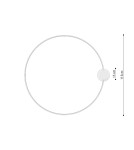 Thoro Plafon RIO 110 ochra czerwona LED 3000K TH.413 Thoro Plafon RIO 110 ochra czerwona LED 3000K TH.413