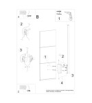 Kinkiety designerskie - Thoro Kinkiet LAHTI 90 ochra czerwona LED 3000K TH.443 - product 8