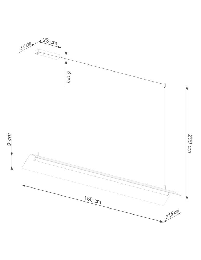 Thoro Lampa wisząca ELVA biała LED 4000K TH.448