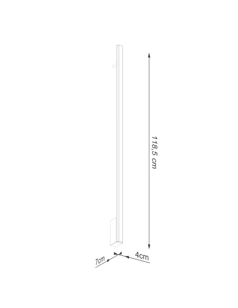 Thoro Kinkiet LAGOM 120 czarny LED 3000K TH.453 Thoro Kinkiet LAGOM 120 czarny LED 3000K TH.453