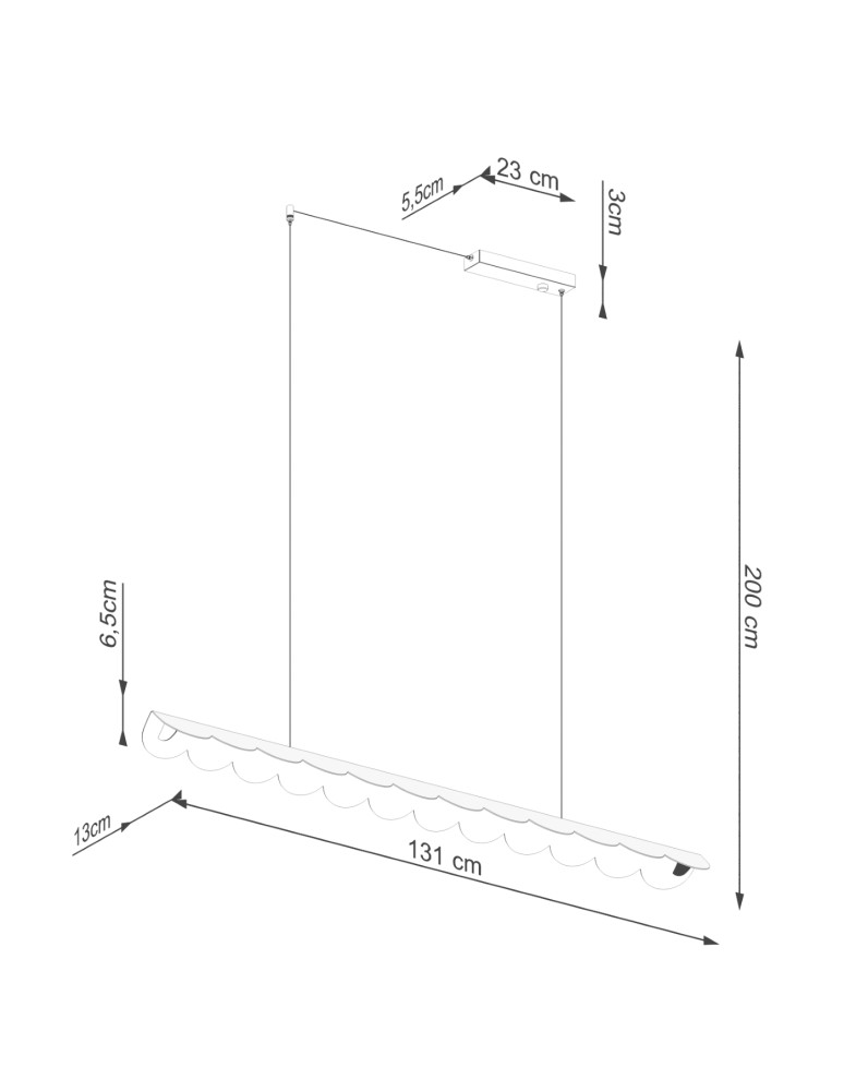 Thoro Lampa wisząca BISCUIT biała LED 3000K TH.467 Thoro Lampa wisząca BISCUIT biała LED 3000K TH.467