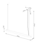 Thoro Lampa wisząca JORUN 150 złota LED 3000K TH.476 Thoro Lampa wisząca JORUN 150 złota LED 3000K TH.476