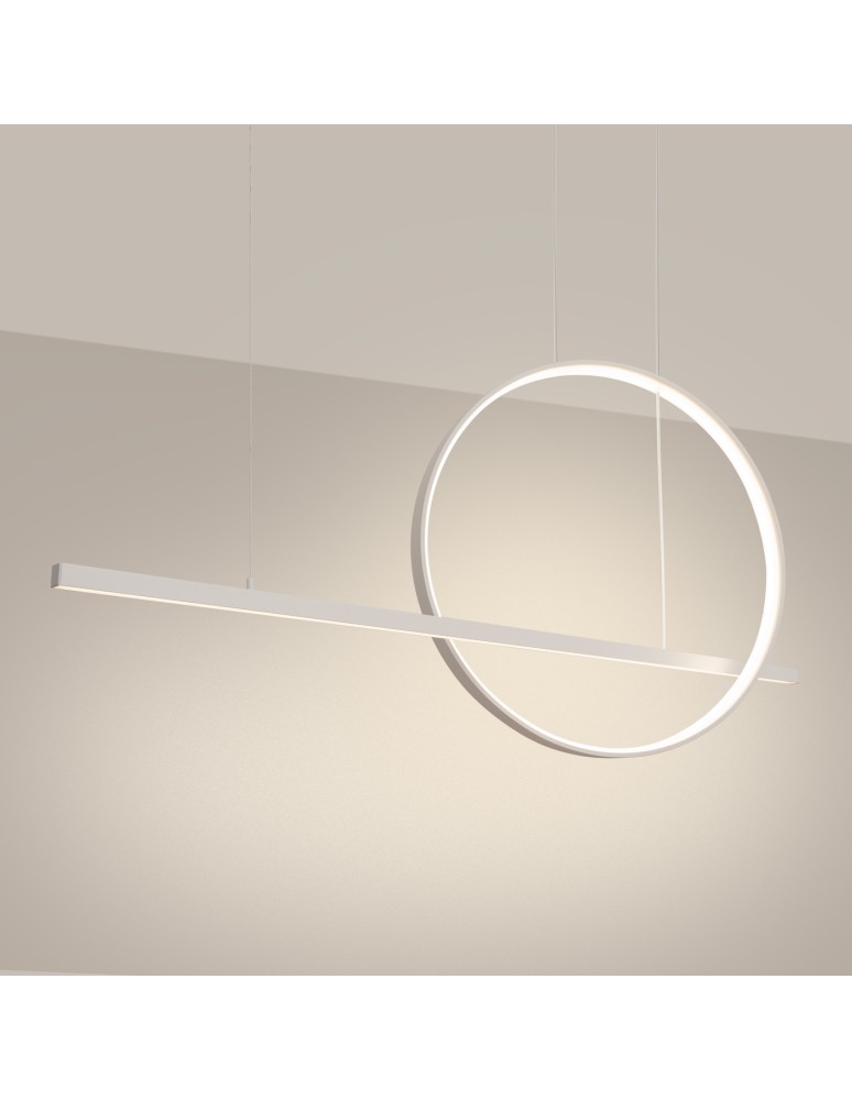 Thoro Lampa wisząca GLAD biała LED 3000K TH.492 Thoro Lampa wisząca GLAD biała LED 3000K TH.492