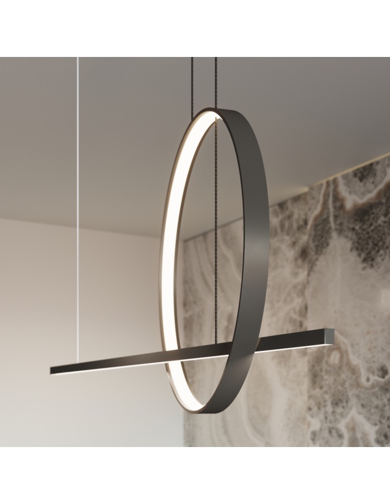 Thoro Lampa wisząca GLAD biała LED 4000K TH.493 Thoro Lampa wisząca GLAD biała LED 4000K TH.493