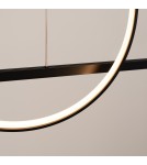 Thoro Lampa wisząca GLAD czarna LED 3000K TH.494 Thoro Lampa wisząca GLAD czarna LED 3000K TH.494