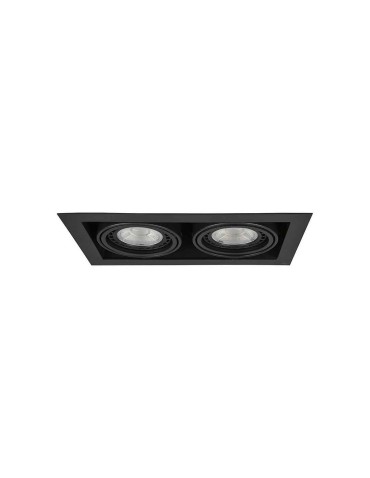 Azzardo NOVA 2 BLACK/BLACK 2xES111 Wpuszczana Czarny AZ2875