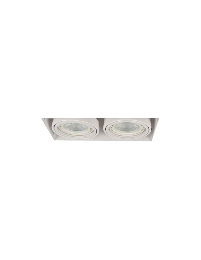 Azzardo NOVA 2 GIPS WHITE/WHITE 2xES111 Wpuszczana Biały AZ2934