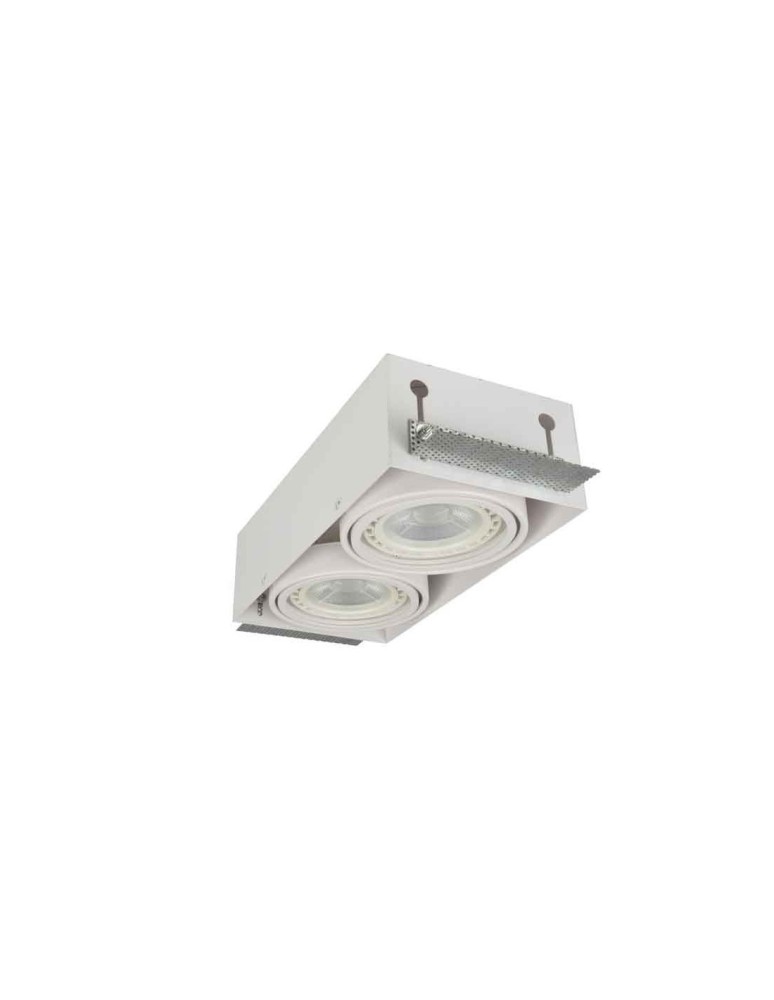 Azzardo NOVA 2 GIPS WHITE/WHITE 2xES111 Wpuszczana Biały AZ2934