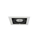 Lampy podtynkowe kierunkowe - Azzardo NOVA WHITE/BLACK 1xES111 Wpuszczana Biały/Czarny AZ2871 - produkt 1