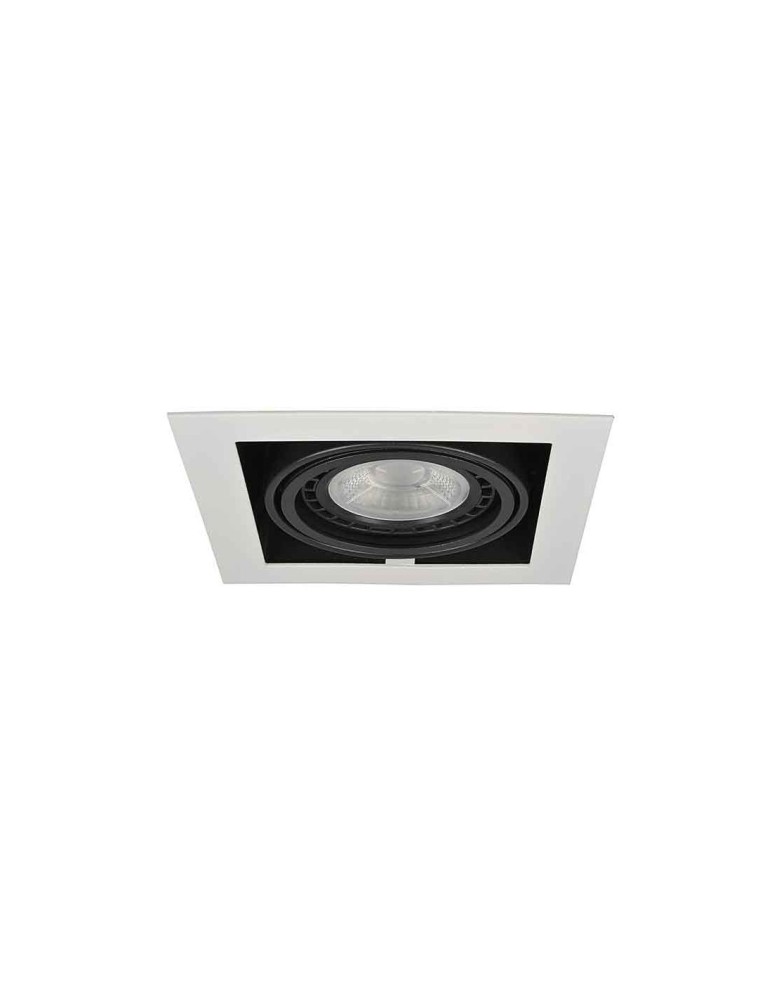 Lampy podtynkowe kierunkowe - Azzardo NOVA WHITE/BLACK 1xES111 Wpuszczana Biały/Czarny AZ2871 - produkt kolory-swiatla.pl 1