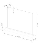 Lampy wiszące nad wyspę - Thoro Lampa wisząca ELVA beżowa LED 3000K TH.530 - product 9