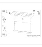Thoro Lampa wisząca ELVA beżowa LED 4000K TH.531 Thoro Lampa wisząca ELVA beżowa LED 4000K TH.531