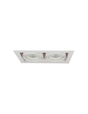 Azzardo NOVA 2 WHITE/WHITE 2xES111 Wpuszczana Biały AZ2876
