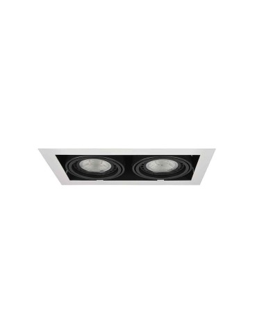 Azzardo NOVA 2 WHITE/BLACK 2xES111 Wpuszczana Biały/Czarny AZ2877