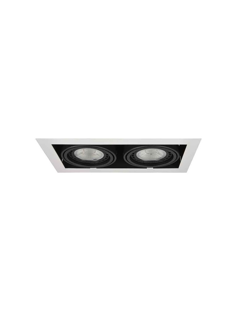 Azzardo NOVA 2 WHITE/BLACK 2xES111 Wpuszczana Biały/Czarny AZ2877