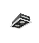 Lampy podtynkowe kierunkowe - Azzardo NOVA 2 WHITE/BLACK 2xES111 Wpuszczana Biały/Czarny AZ2877 - produkt 2