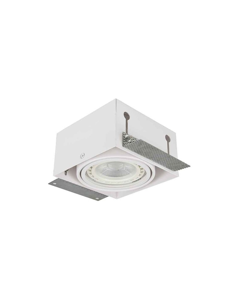 Lampy podtynkowe kierunkowe - Azzardo NOVA GIPS WHITE/WHITE 1xES111 Wpuszczana Biały AZ2873 - produkt kolory-swiatla.pl 2