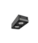 Lampy podtynkowe kierunkowe - Azzardo NOVA 2 GIPS BLACK/BLACK 2xES111 Wpuszczana Czarny AZ2935 - produkt 2