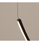 Thoro Żyrandol ALVAR 1 czarny LED 3000K TH.545 Thoro Żyrandol ALVAR 1 czarny LED 3000K TH.545