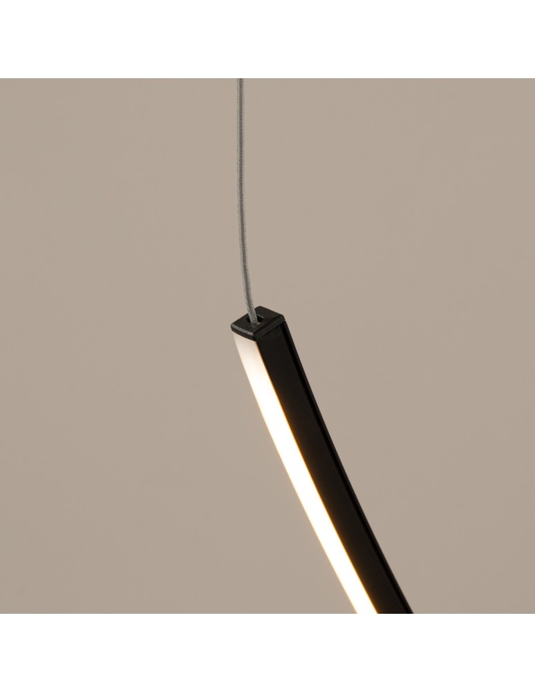 Thoro Żyrandol ALVAR 1 czarny LED 3000K TH.545 Thoro Żyrandol ALVAR 1 czarny LED 3000K TH.545