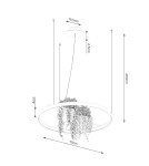 Thoro Żyrandol RIO BIO 78 czarny LED 4000K TH.552 Thoro Żyrandol RIO BIO 78 czarny LED 4000K TH.552