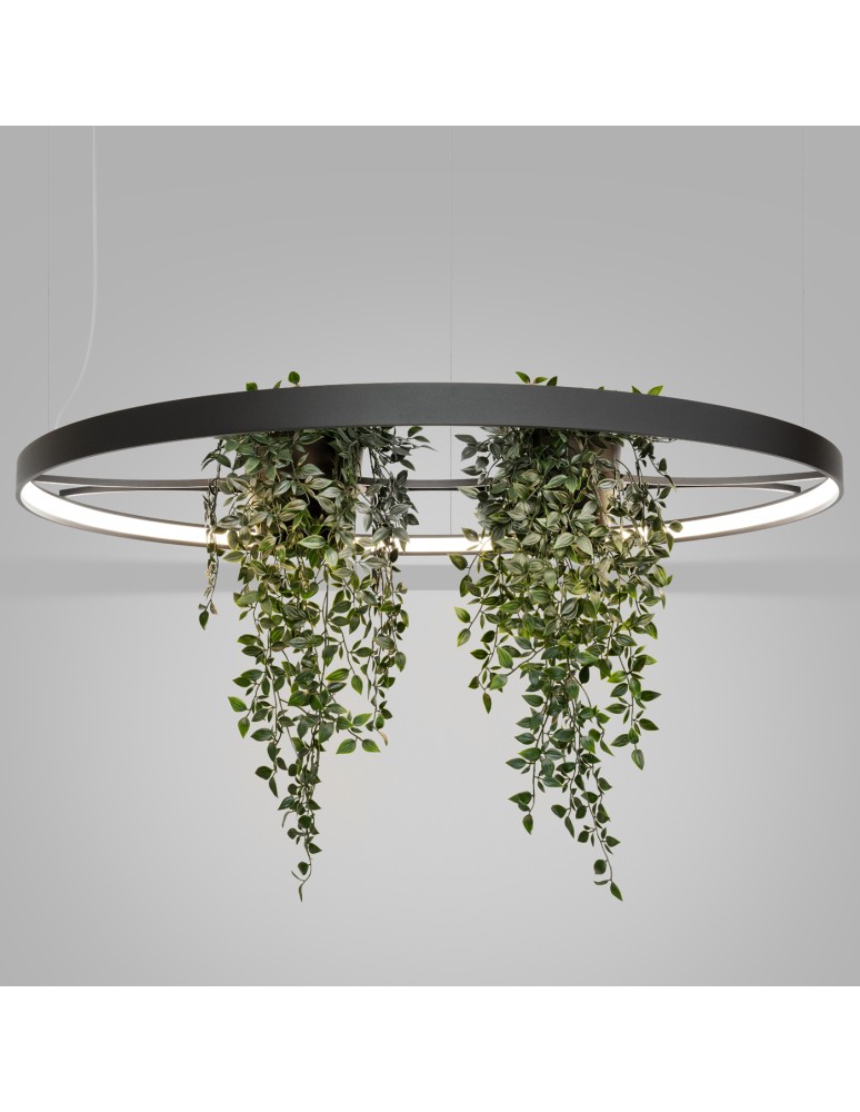 Thoro Żyrandol RIO BIO 110 czarny LED 4000K TH.556 Thoro Żyrandol RIO BIO 110 czarny LED 4000K TH.556