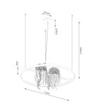 Thoro Żyrandol RIO BIO 110 czarny LED 4000K TH.556 Thoro Żyrandol RIO BIO 110 czarny LED 4000K TH.556