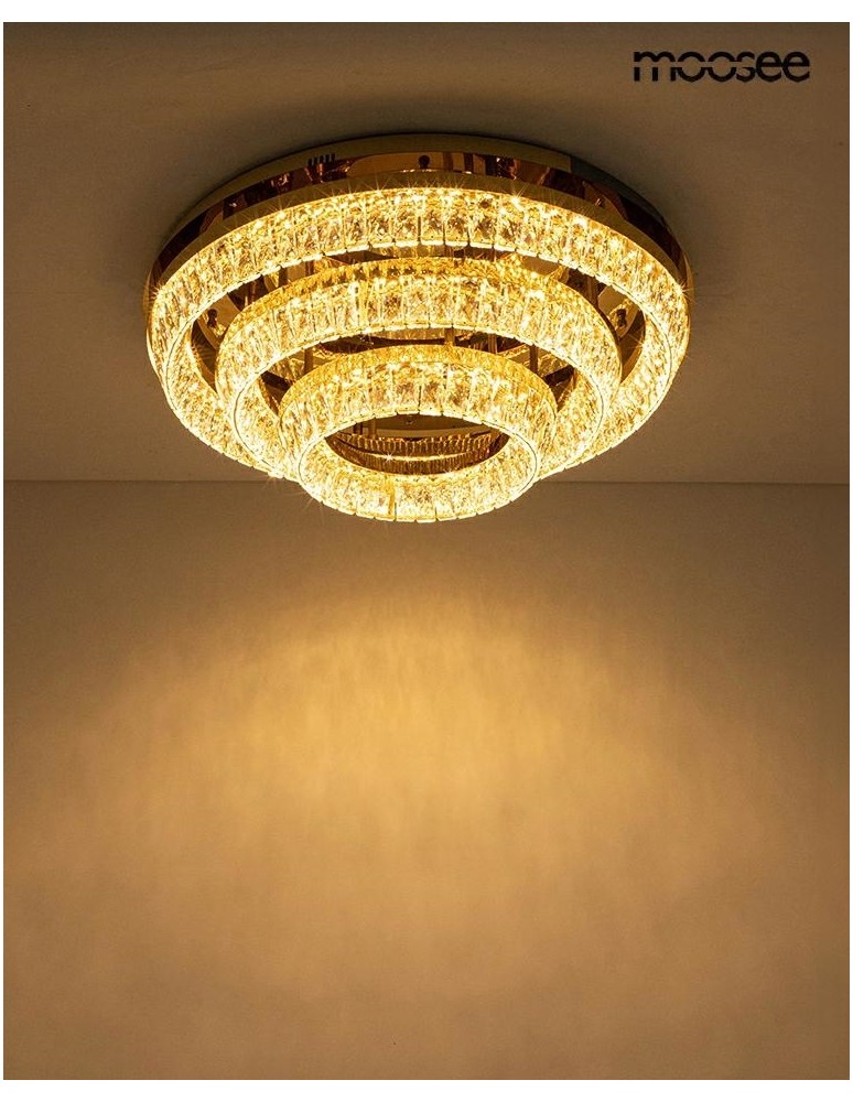 MOOSEE lampa sufitowa / plafon SAVOY 3 złota (MSE1501100531) MOOSEE lampa sufitowa / plafon SAVOY 3 złota (MSE1501100531)
