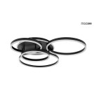 MOOSEE lampa sufitowa / plafon RINGS 5 czarna (MSE1501100505) MOOSEE lampa sufitowa / plafon RINGS 5 czarna (MSE1501100505)