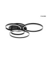 MOOSEE lampa sufitowa / plafon RINGS 5    czarna (MSE1501100505)