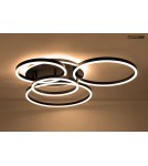MOOSEE lampa sufitowa / plafon RINGS 5 czarna (MSE1501100505) MOOSEE lampa sufitowa / plafon RINGS 5 czarna (MSE1501100505)