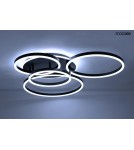 MOOSEE lampa sufitowa / plafon RINGS 5 czarna (MSE1501100505) MOOSEE lampa sufitowa / plafon RINGS 5 czarna (MSE1501100505)