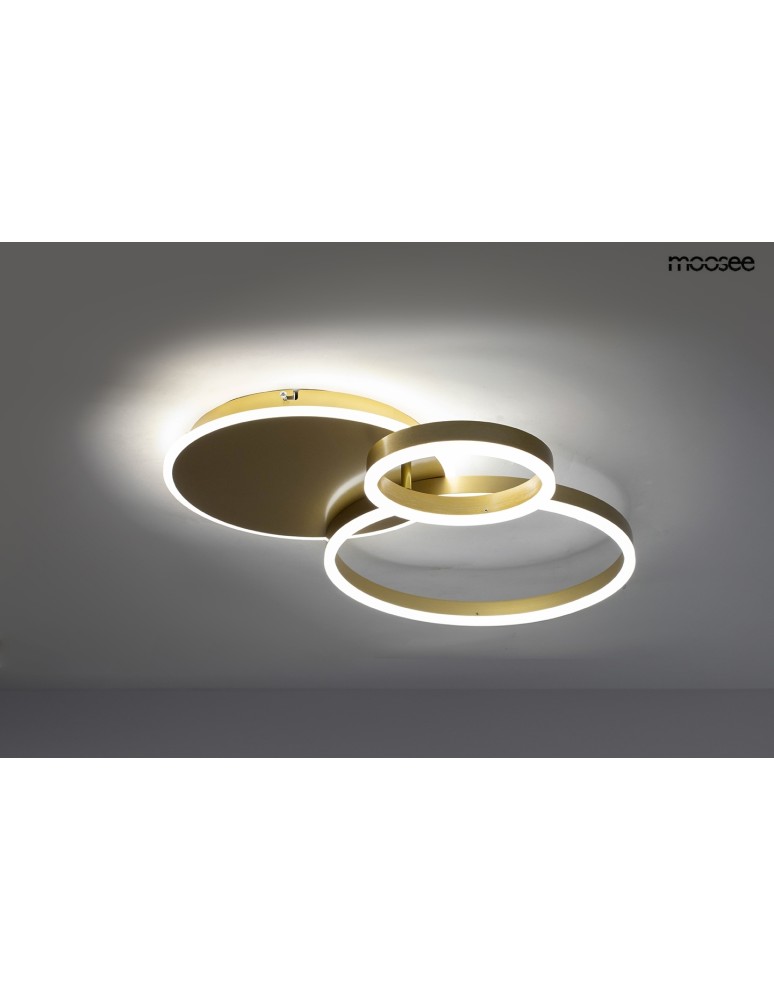 MOOSEE lampa sufitowa / plafon RINGS 3 złota (MSE1501100506) MOOSEE lampa sufitowa / plafon RINGS 3 złota (MSE1501100506)