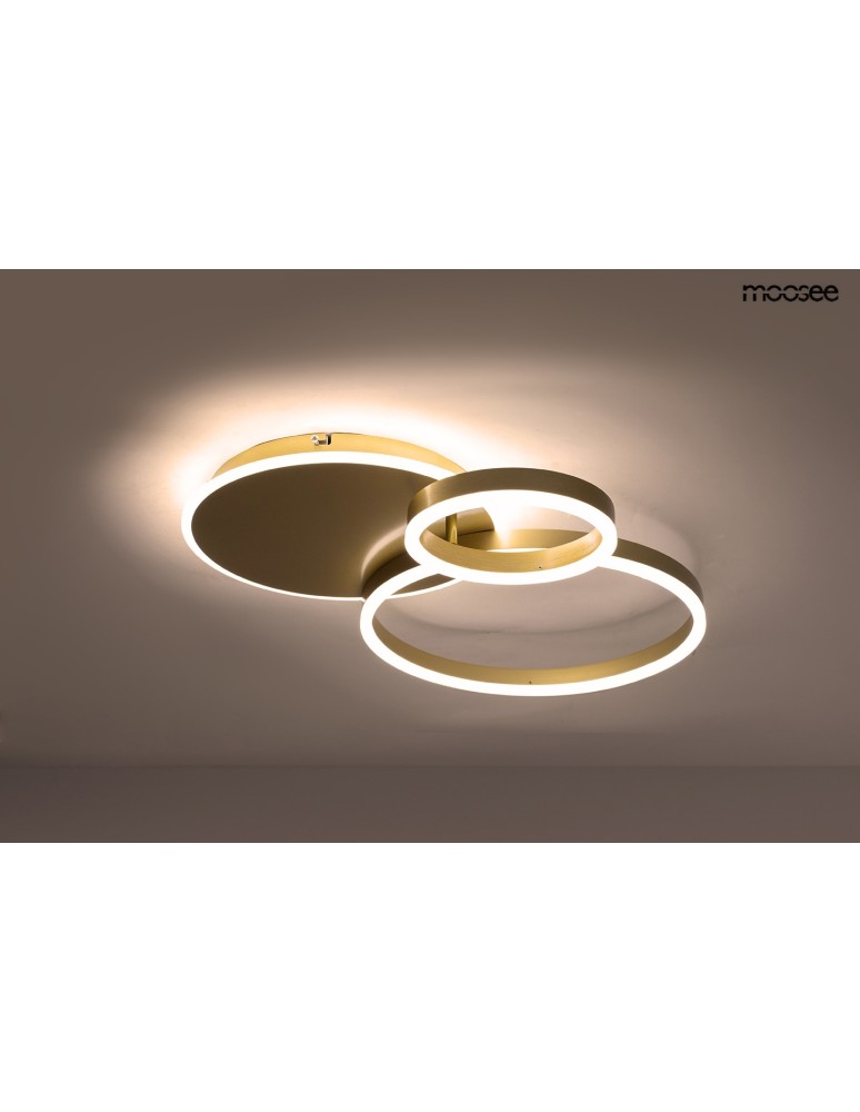 MOOSEE lampa sufitowa / plafon RINGS 3 złota (MSE1501100506) MOOSEE lampa sufitowa / plafon RINGS 3 złota (MSE1501100506)