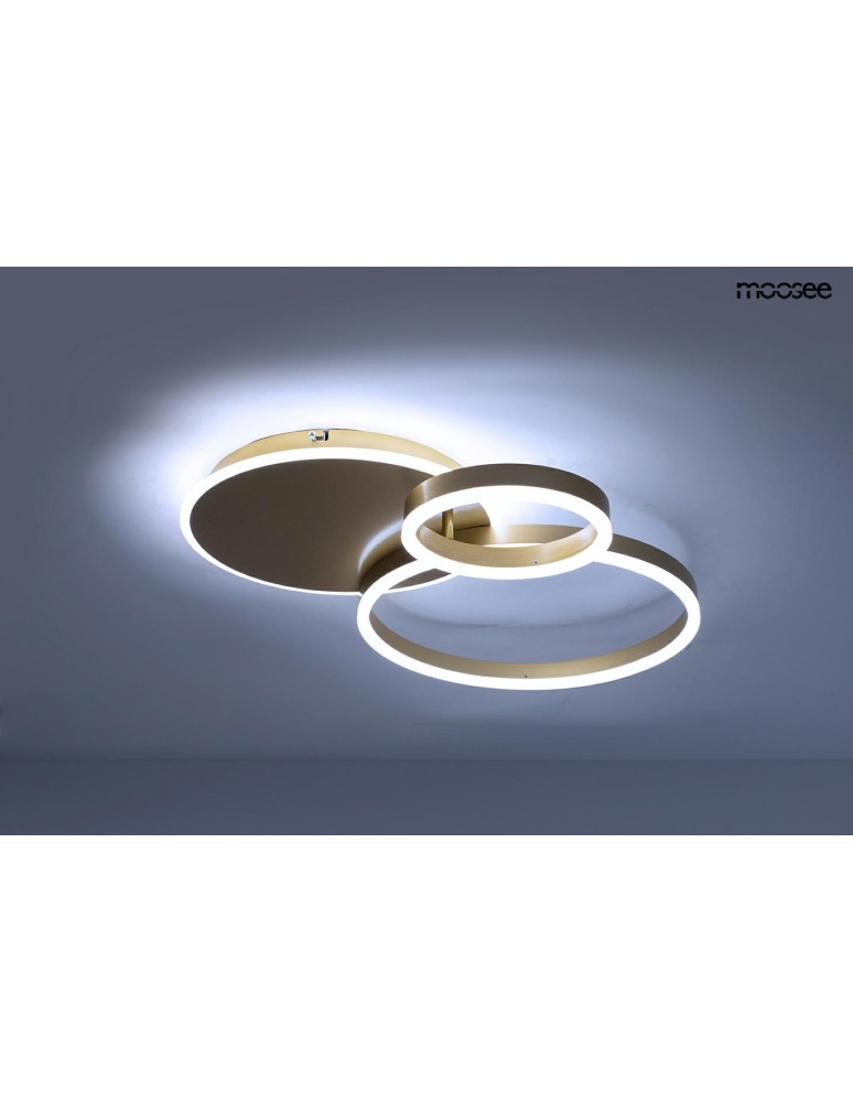 MOOSEE lampa sufitowa / plafon RINGS 3 złota (MSE1501100506) MOOSEE lampa sufitowa / plafon RINGS 3 złota (MSE1501100506)
