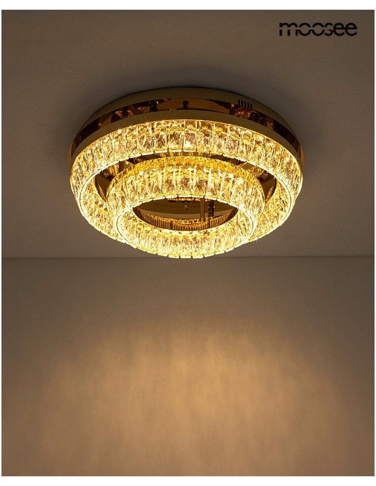 MOOSEE lampa sufitowa / plafon SAVOY 2 złota (MSE1501100530) MOOSEE lampa sufitowa / plafon SAVOY 2 złota (MSE1501100530)