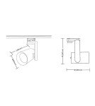 Lampy do szynoprzewodów 3 fazowych - Milagro Reflektor Timor 10W 2700/4000K Biały 3 Obwodowy ML1114 - product 6