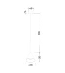 Milagro Lampa Wisząca Cone Złoty 1xGU10 ML1124 Milagro Lampa Wisząca Cone Złoty 1xGU10 ML1124
