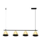 Lampy wiszące nad wyspę - Milagro Lampa Wisząca Cone Złoty 4xGU10 ML1125 - product 1