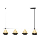Lampy wiszące nad wyspę - Milagro Lampa Wisząca Cone Złoty 4xGU10 ML1125 - product 2